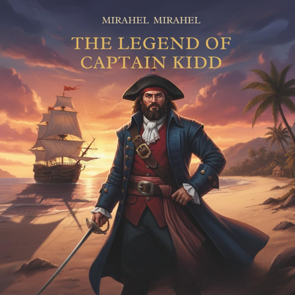 THE LEGEND OF CAPTAIN KIDD + COLORING PAGE: A Fascinating Pirate Legend: The True Story of Adventures and Treasures for Children and Young Readers