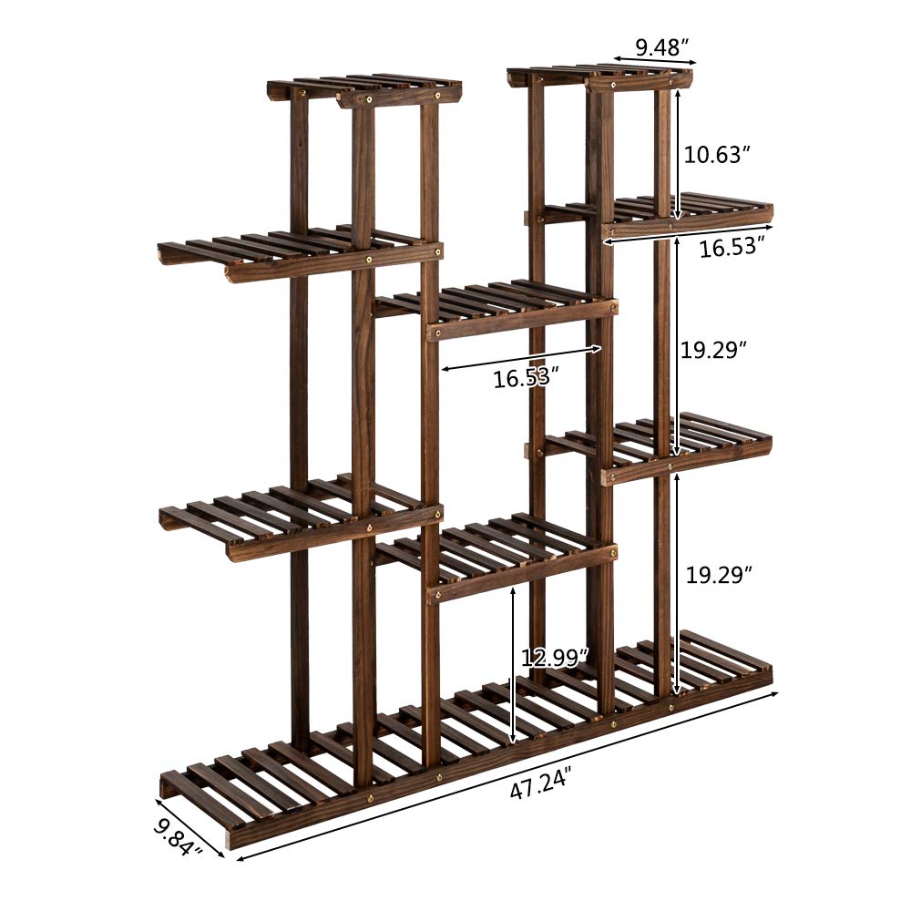 Amazon.com: Wood Plant Stand Indoor Outdoor Multi Layer Flower Pot