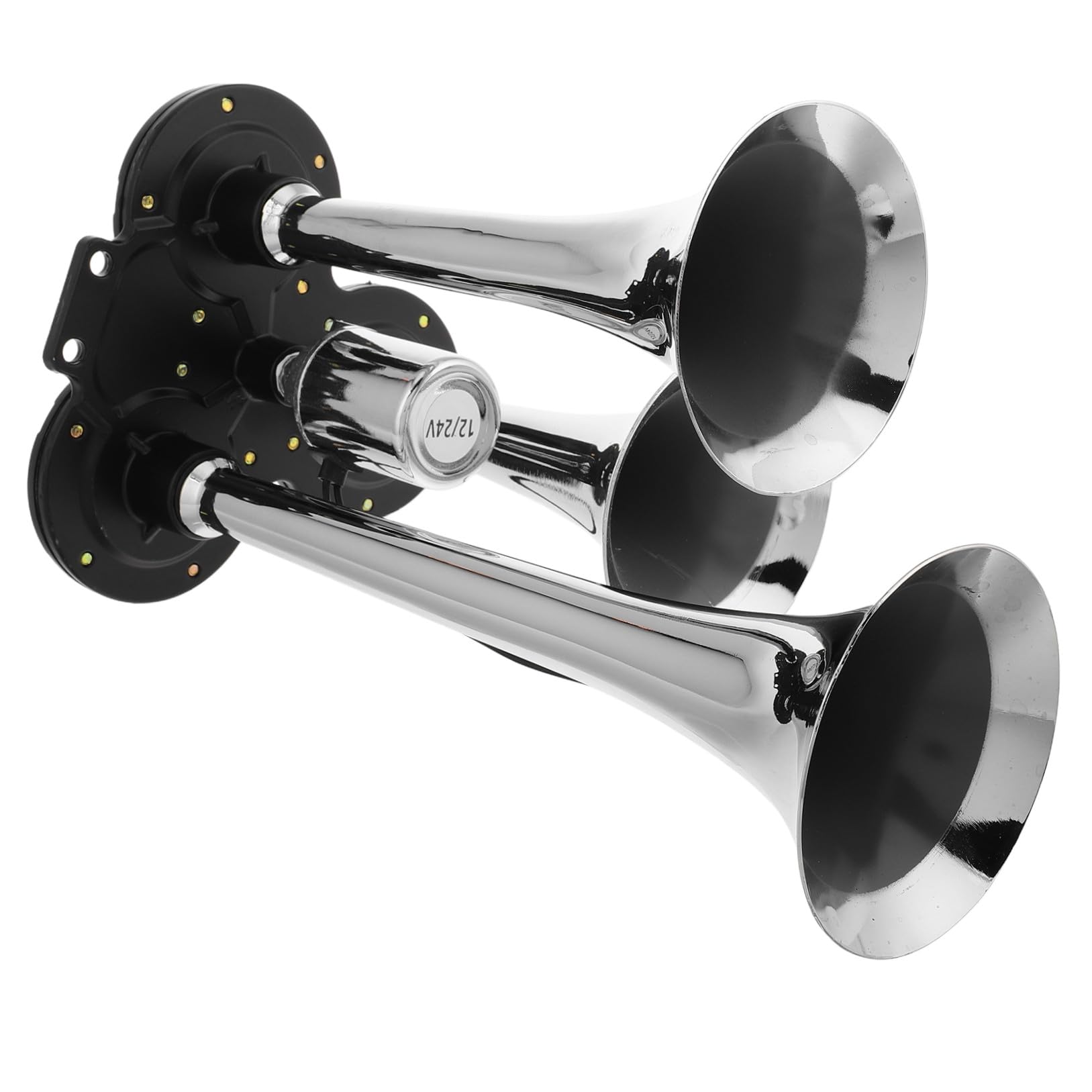 Clacson ad Aria a Tripla Tromba per Camion 12/24v in Lega di Zinco