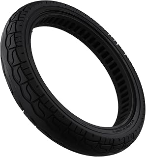 16 Inch Solid Rubber Tire 16x2.50 for Electric Puncture-Resistant Tyre with Dense Pattern Strong Grip Black