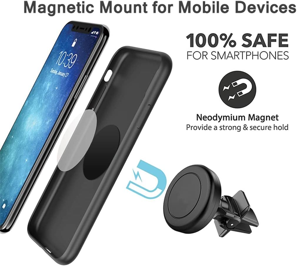 viby magnetic phone holder in car air vent mount magnet stand car phone holder