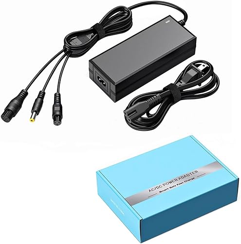 Miniatura 6 de Cargador tres en uno de 42V 2A (0.315 in0.472 in) con orificio interior (0.217 in, 0.083 in), adecuado para baterías de litio de 36V. Compatible con