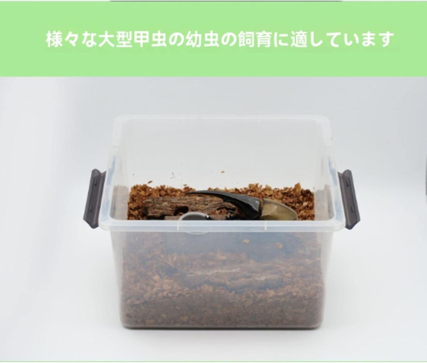 大きいクワガタカブトムシプロのケース クワガタ 飼育ケース 産卵用、幼虫飼育、大きな成カブトムシ昆虫育成 積み重ね可能、通気性良好