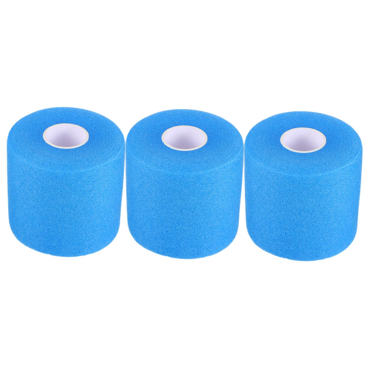 BESTonZON Schlägerdämpfungsbandagen Griff Tennis Badminton Ausbildung Wickeln Elastische Bänder Körpergelenkpackungen Fußballband Wickelbänder Schwamm Blue 3rollen
