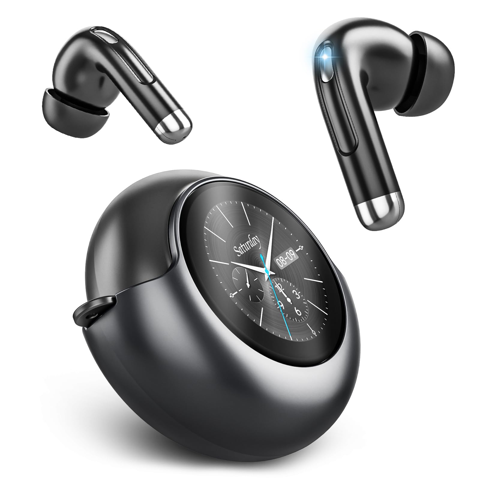 TRAUSI 48Hrs Playtime Wireless Earbuds with ENC Noise Cancelling, IPX7 Waterproof Comfort in Ear Earphones Zhongzhuan