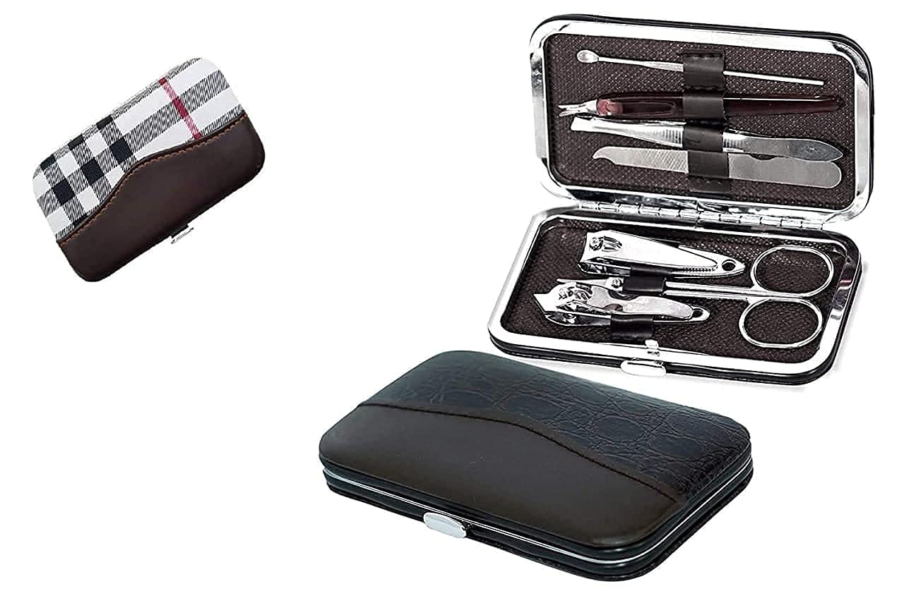 7 in 1 Manicure set Professional Stainless Steel Nail Clipper Kit Finger Plier Nails art Pedicure Toe Nail Tools Set-Specially Design for Kids - Multicolor-image-27