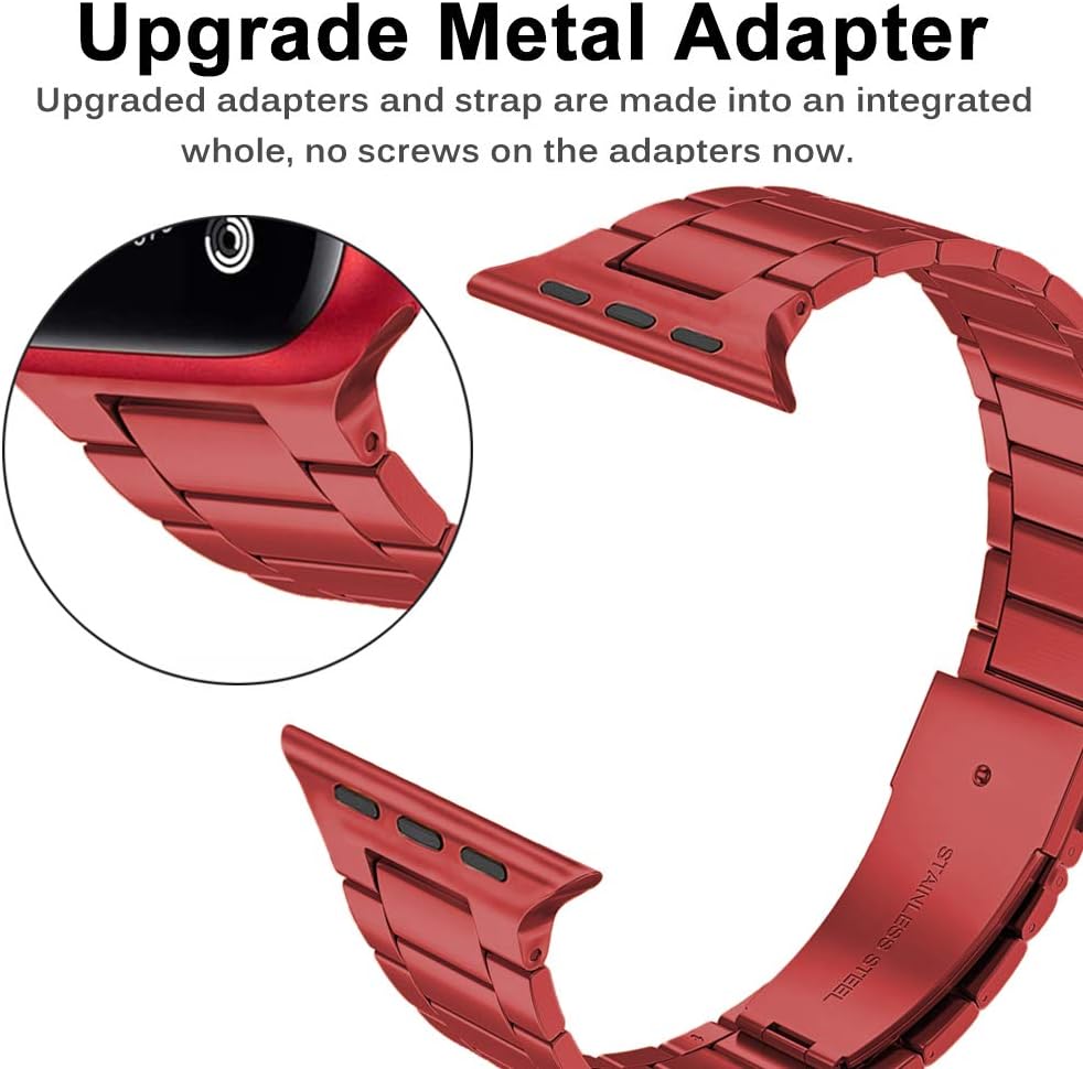 Miimall Metal Strap for Apple Watch Series 10/9/8/7/SE/6/5/4/3/2/1, 46/45/44/42mm - Image 4