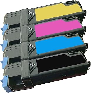 1 Set of 4 Inkfirst® High Yield Toner Cartridges 2135CN BK, C, M, Y Compatible Remanufactured for DELL 2135CN 2130CN Black, Cyan, Magenta, Yellow Dell 2135CN 2130CN