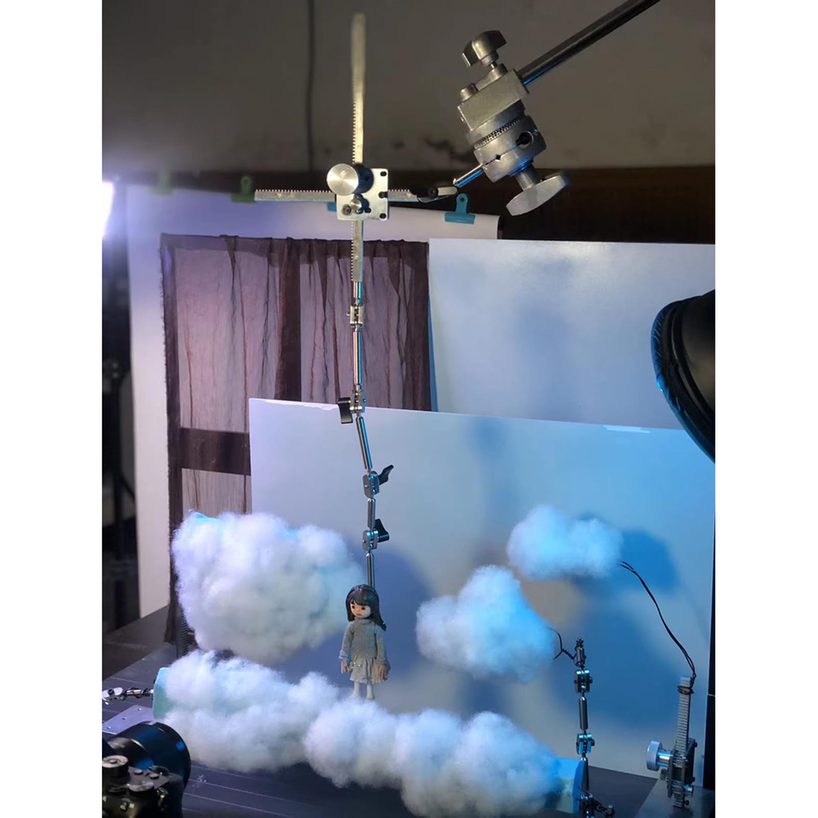 Stop Motion Armature Kits, vertikales und horizontales Animationswickler-System mit 5 Anschlüssen für Figuren und Ton, 50 cm