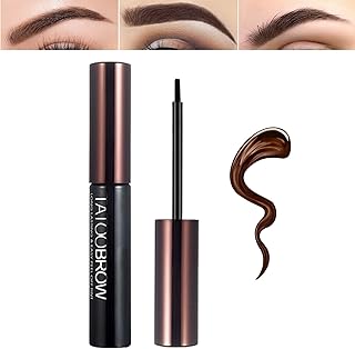 Fusang 1 Pcs Peel Off Tattoo Eyebrow Gel,Eye Brow Gel Natural Elegant Eyebrow Tattoo Peel Off Long Wear Waterproof Easy Peel Off Eyebrow Brow Tattoo Makeup (Brown)