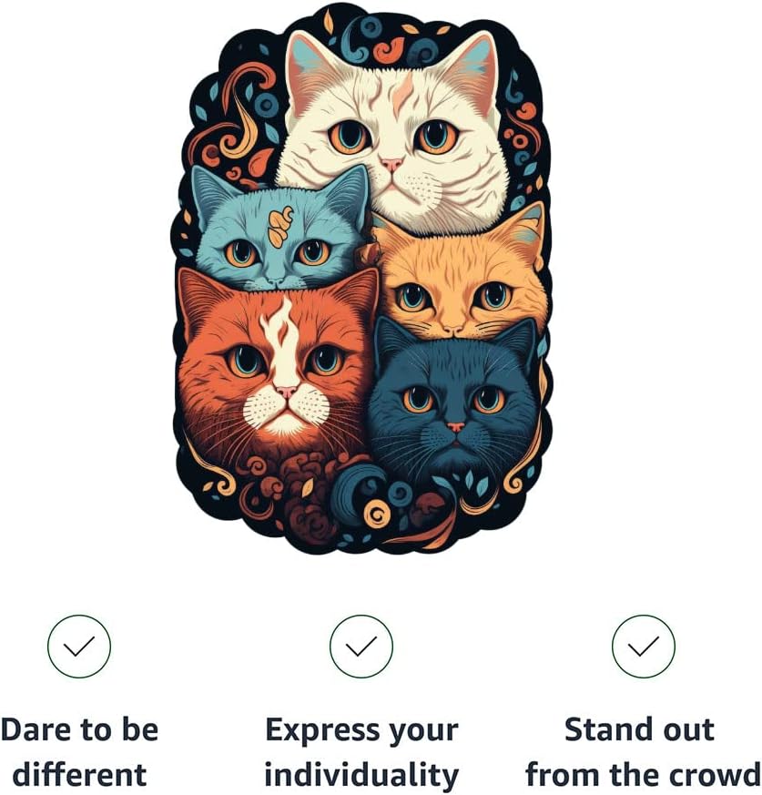 Funny Kittens Kids' Baseball T-Shirt - Colorful 3/4 Sleeve T-Shirt - Cat Art Baseball Tee