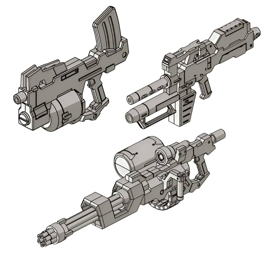 RG HG 1/144 ガンプラ　3点セット　組立済み 　ジャック Amazon | [ToyBase] 黒色木馬 1/144 HG RG 汎用ウェポン 3点