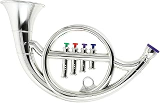 1pc Horn Model Models Toy Piano Musical Instruments French Decor Kazoo Trumpet Kids Prop for Performance Simulated French Horn Simulated Copper Sled Electroplating Child