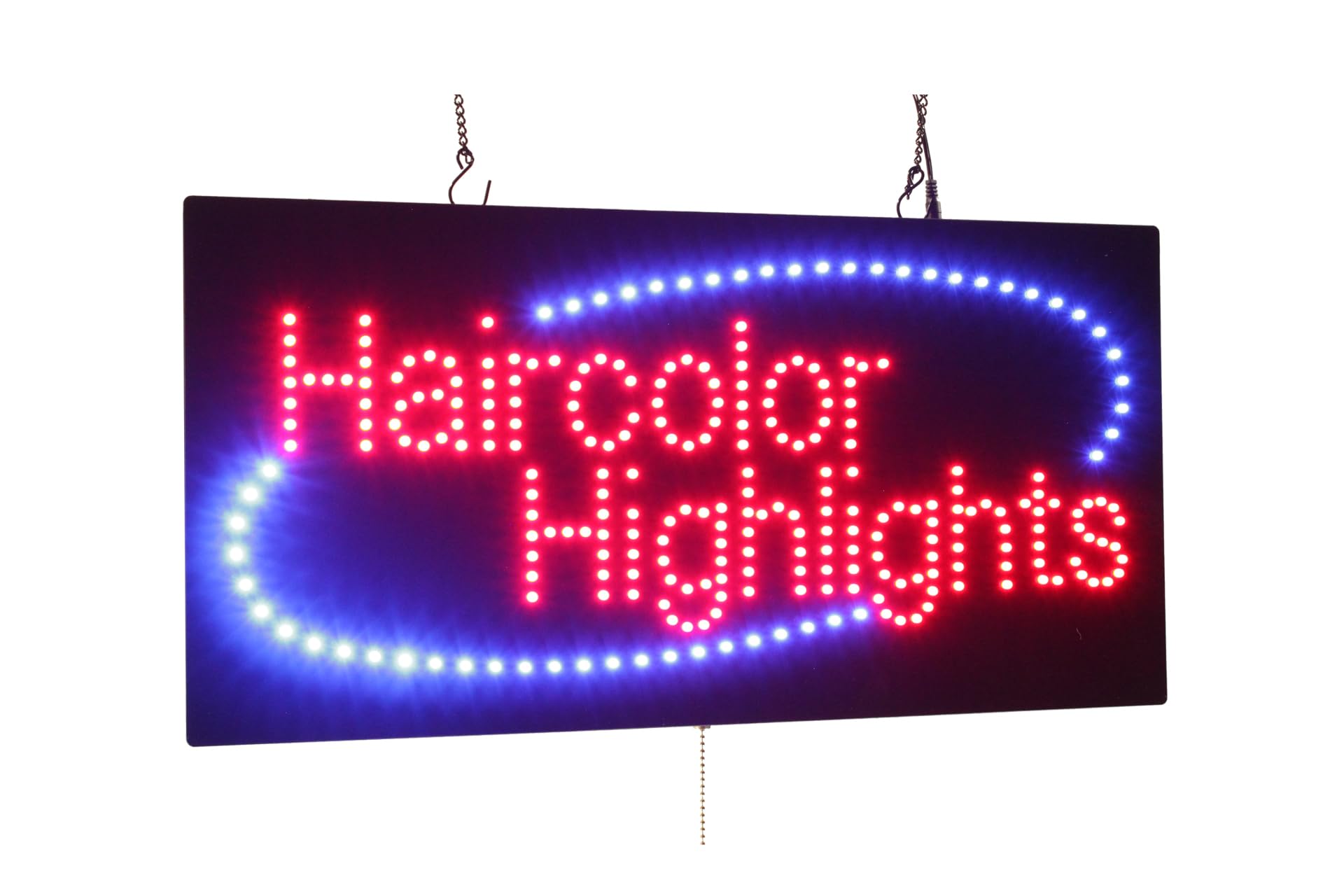 Hair Color Highlight Sign, 24"x12", 60x30cm, TOPKING, LED, Neon, Florescent, Signage, Signboard, Display, Billboard, Screen, Grand Opening, Gift