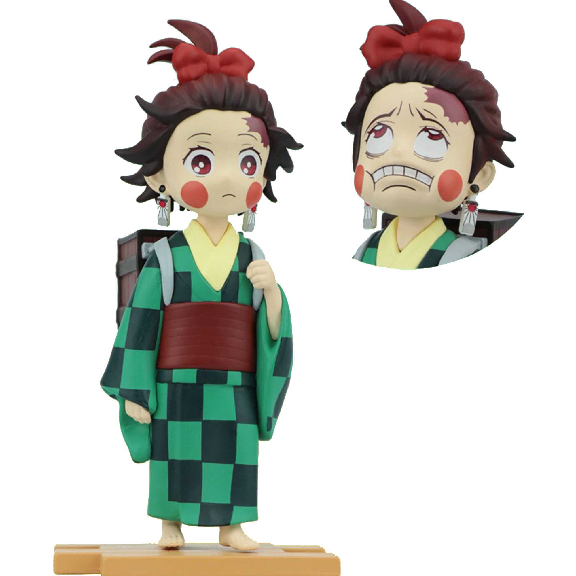 Zhongkaihua Statuina Kamado Tanjiro 15 Cm - Action Figure Anime In PVC, Colore Brillante, Regalo Per Fan