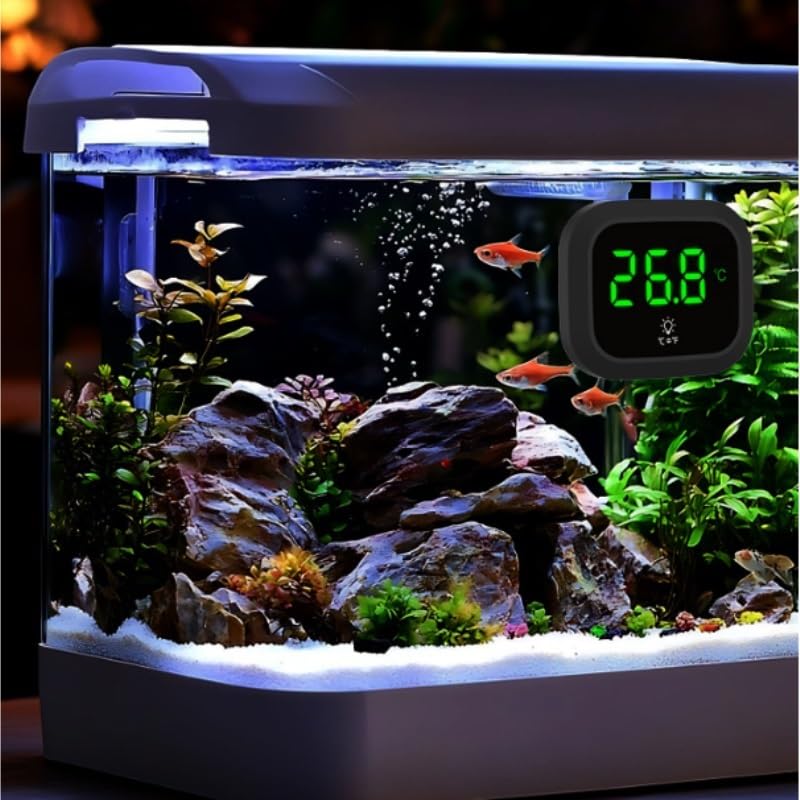 Wireless Aquarium Thermometer LED Digital Display