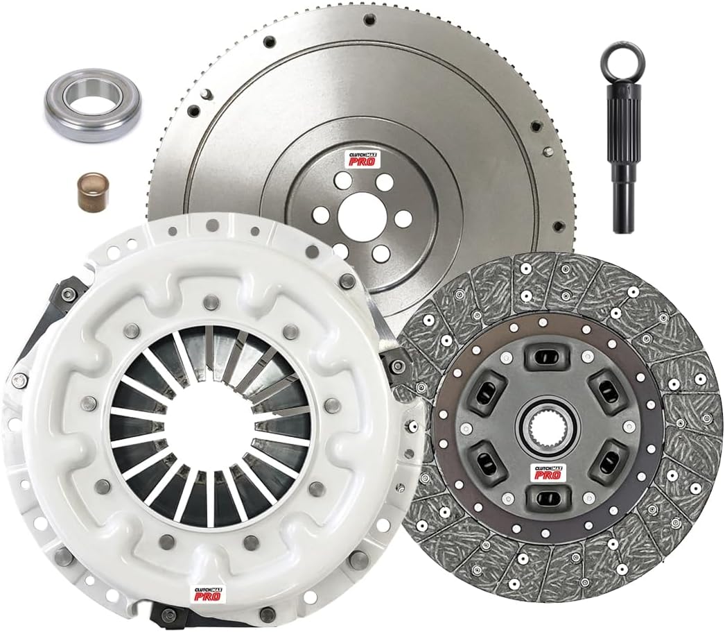 ClutchMaxPRO Heavy Duty OEM Clutch Kit & Flywheel Compatible with 1983-1996 720 D21 Pickup 2.0L 2.4L 2WD 4WD (CP06038HDFW-CK)