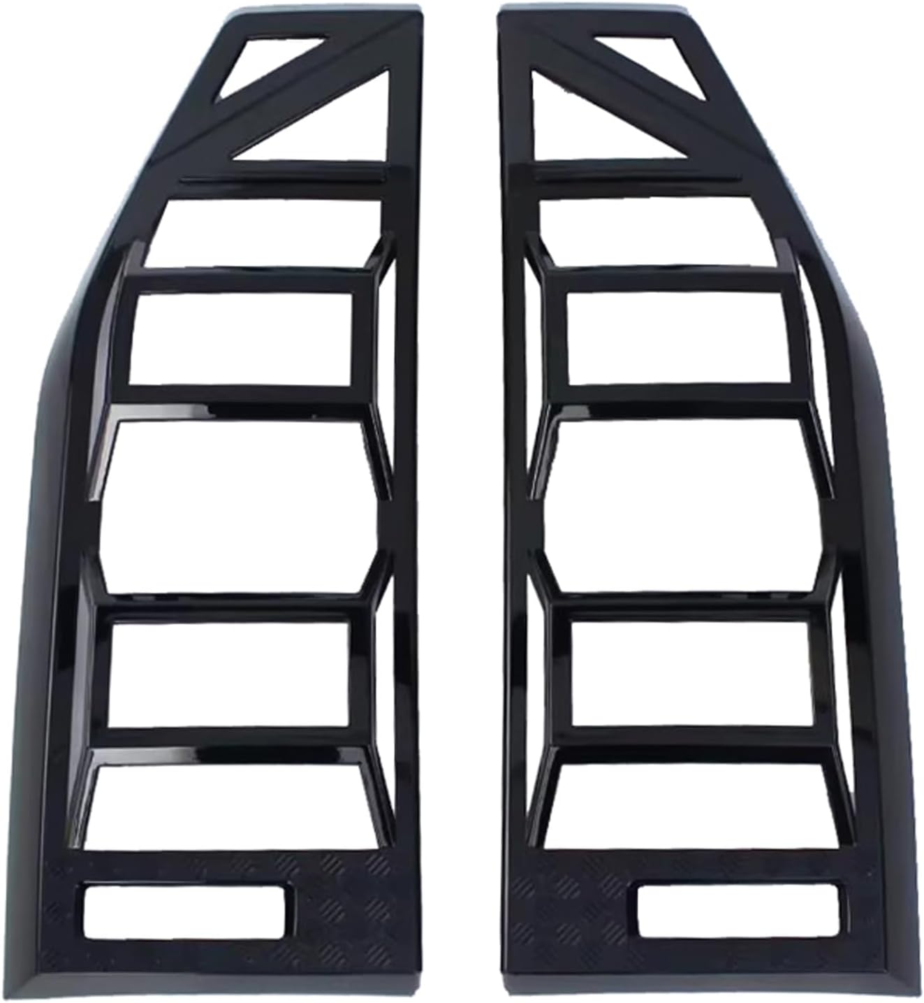 HIGH FLYING Car Exterior Accessories Rear Tail Light Lamp Overlays Cover Trim ABS 2pcs Black for Chery Jetour T2, Travellar 2023 2024 2025 (Gloss Black)