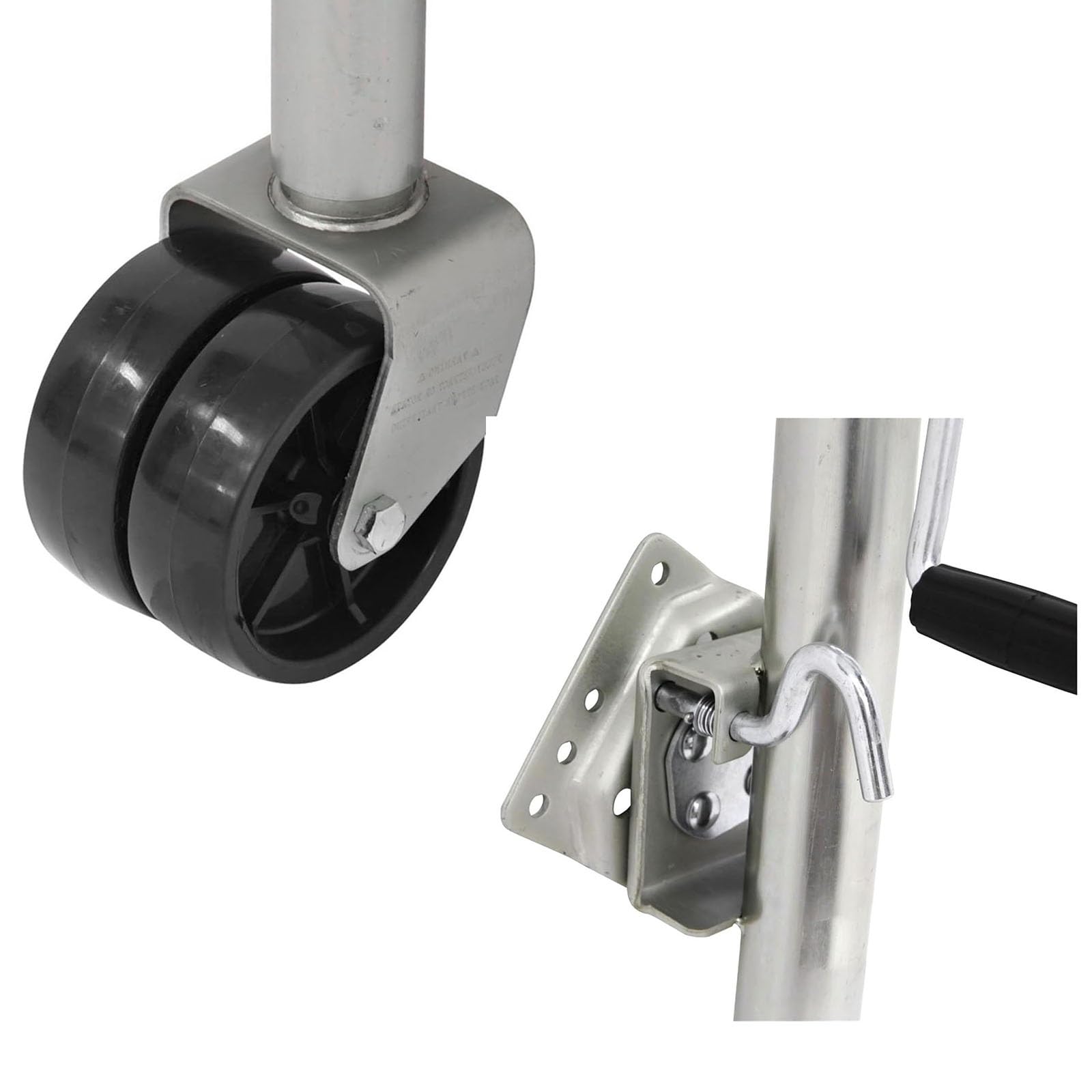 Podnośnik Do Przyczepy - Podnośnik Do Przyczepy Łodzi Z Kołem, Rura 48 Mm, Akcesoria Do Przyczep Kempingowych, Części Do Kamperów, Koło Podporowe, Idealny Stoj,150kg