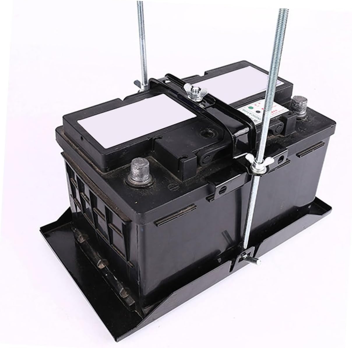 1Sets Adjustable Battery Tray Kit Durable Battery Holder with Complete Mounting Hardware for Car and Use for Secure Battery Hold