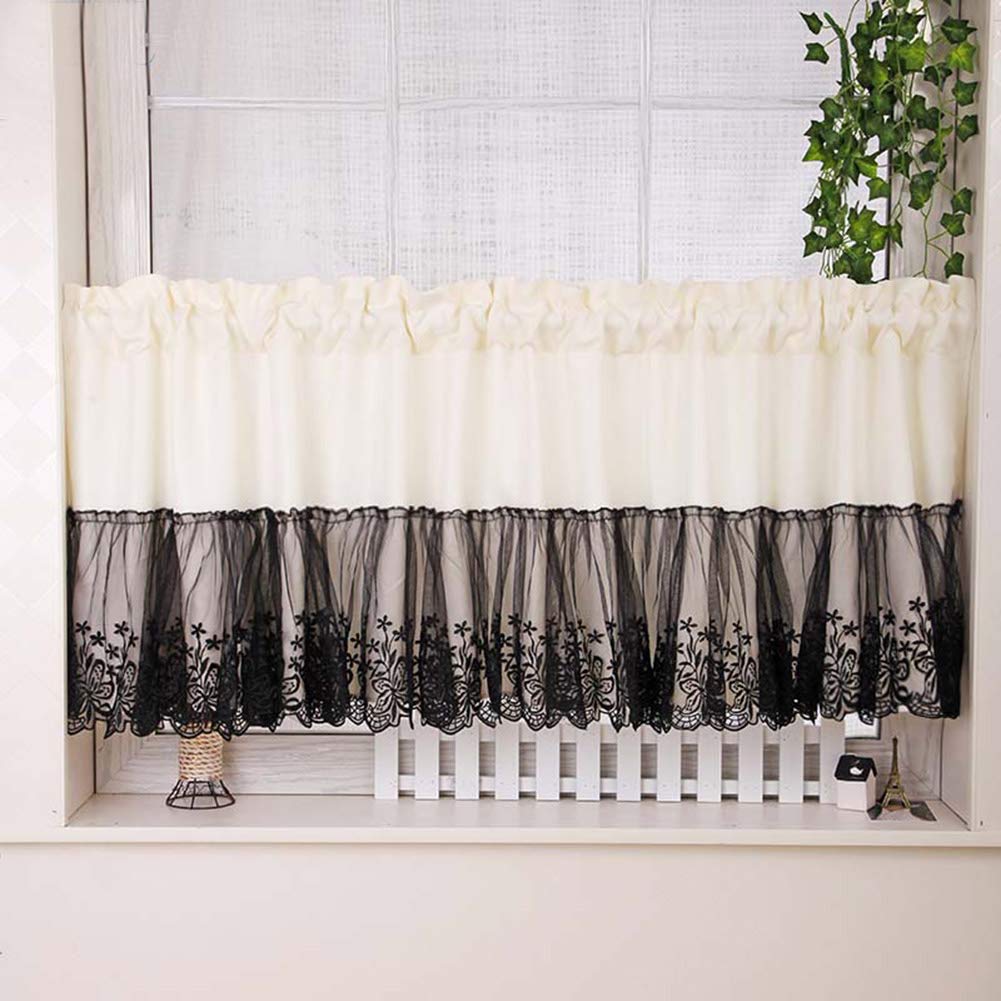 Cortinas cortas de encaje americano para cubrir armarios y proteger del polvo con elegancia