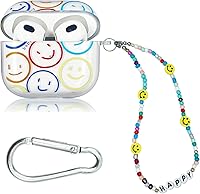 Vista 1 de Funda protectora de TPU suave y transparente para Airpods de 3ª generación, funda de carga con correa de muñeca y cordón para pulsera