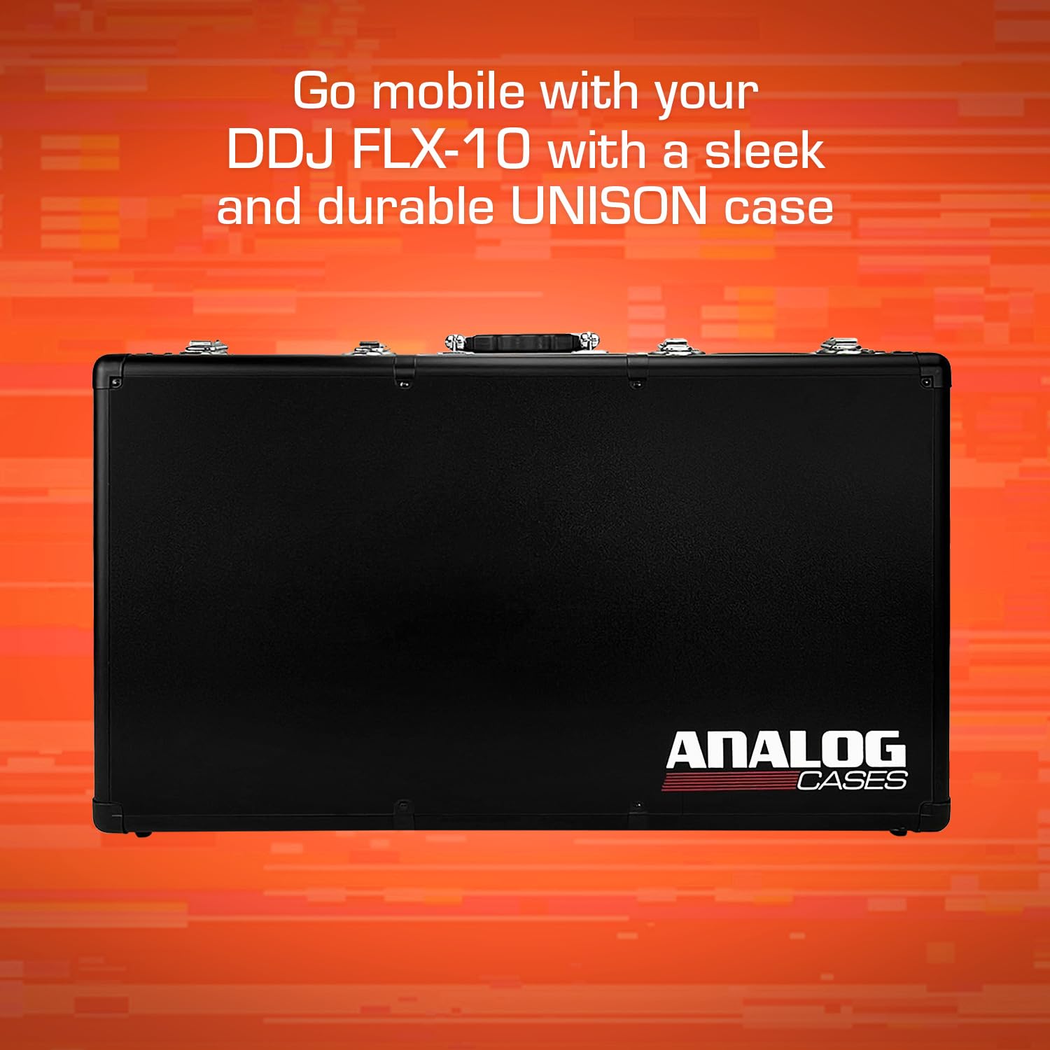 Analog Cases Unison Case für Pioneer DJ DDJ-FLX10, Transportkoffer für DJ-Equipment (Maßgeschneiderter Schutz, Hartschalenkoffer mit ergonomischem Griff, robuster Alukoffer, Transportkoffer DJ)