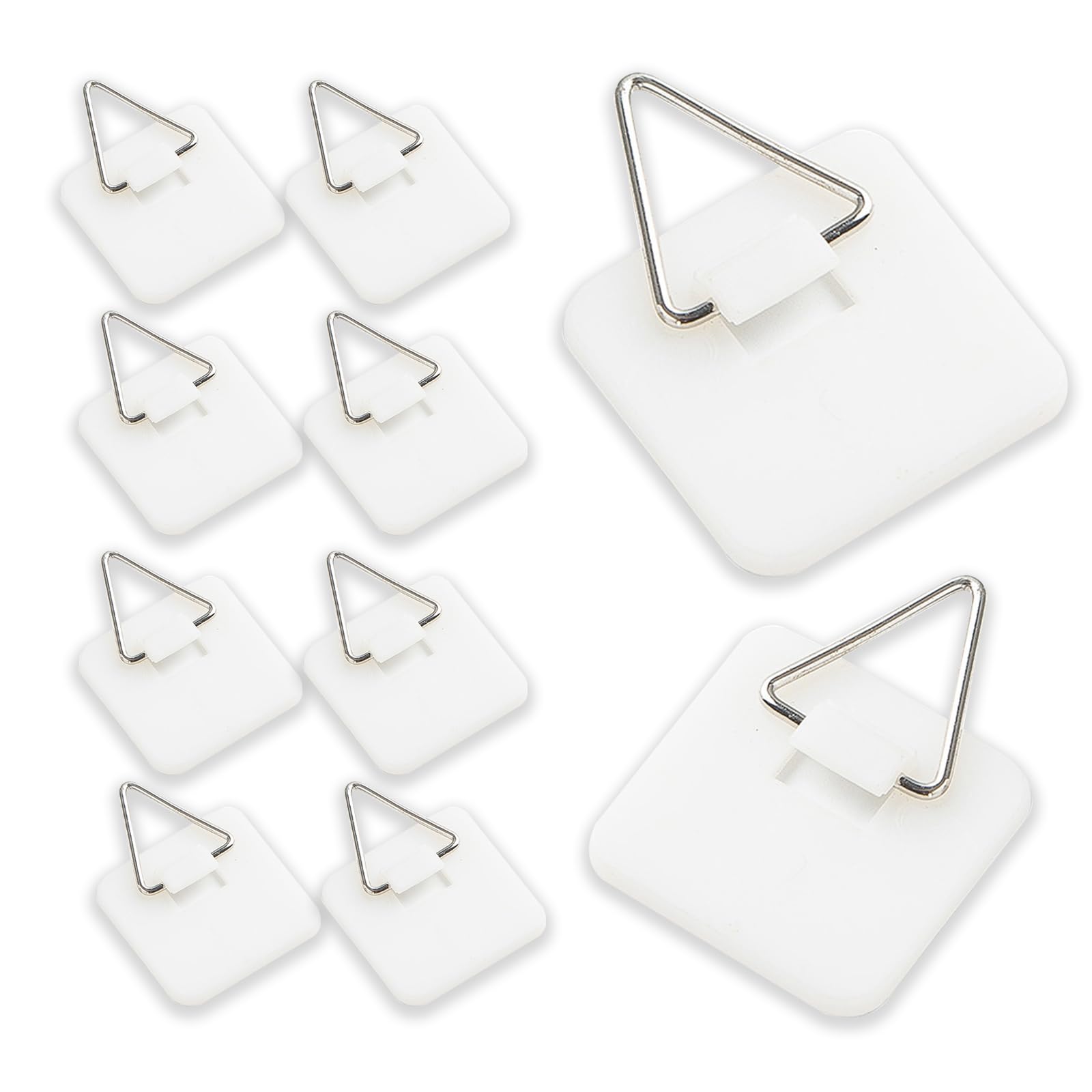 Ganci Per Quadri Adesivi 30 PCS - Ganci per Piatti da Parete Multifunzione Invisibili Verticali per Cucina