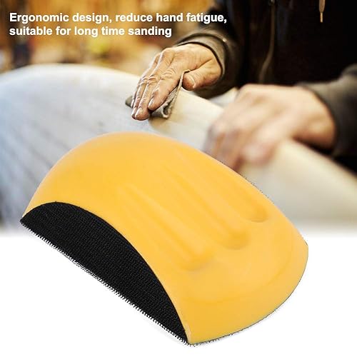 Miniatura 3 de Bloque de lijado, herramienta de lijadora, lijadora manual, bloque de lijado manual de gancho y bucle, almohadilla de lijado redonda, placa de
