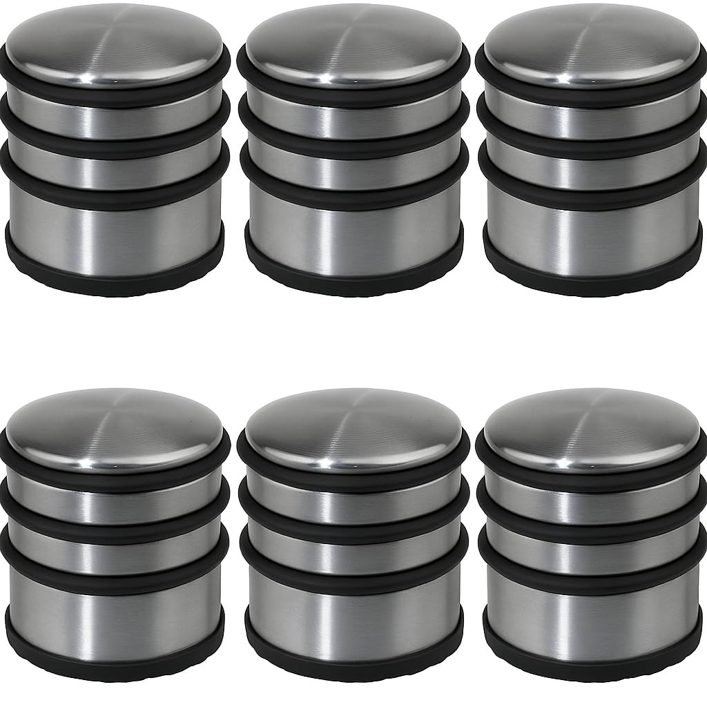 Lot de 6 stop-portes/Bloc porte - Solide & Pratique - Métal