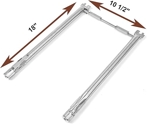 Miniatura 3 de QuliMetal 7637 Rejillas de cocina y quemador de parrilla 69785 para parrillas de gas Weber Spirit 200 y Spirit II 200, Spirit E-210, E-220, Spirit