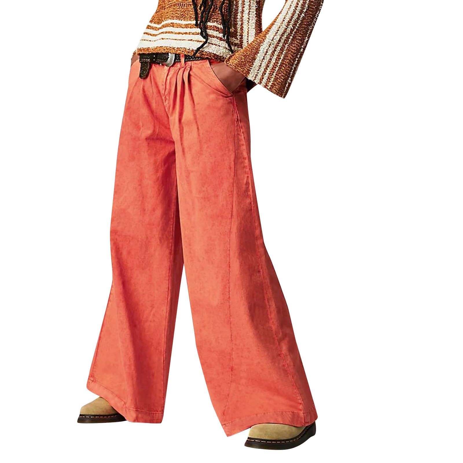 Pantalones vaqueros para mujer flared Y2K retro de cintura alta y vaqueros bootcut elásticos 8