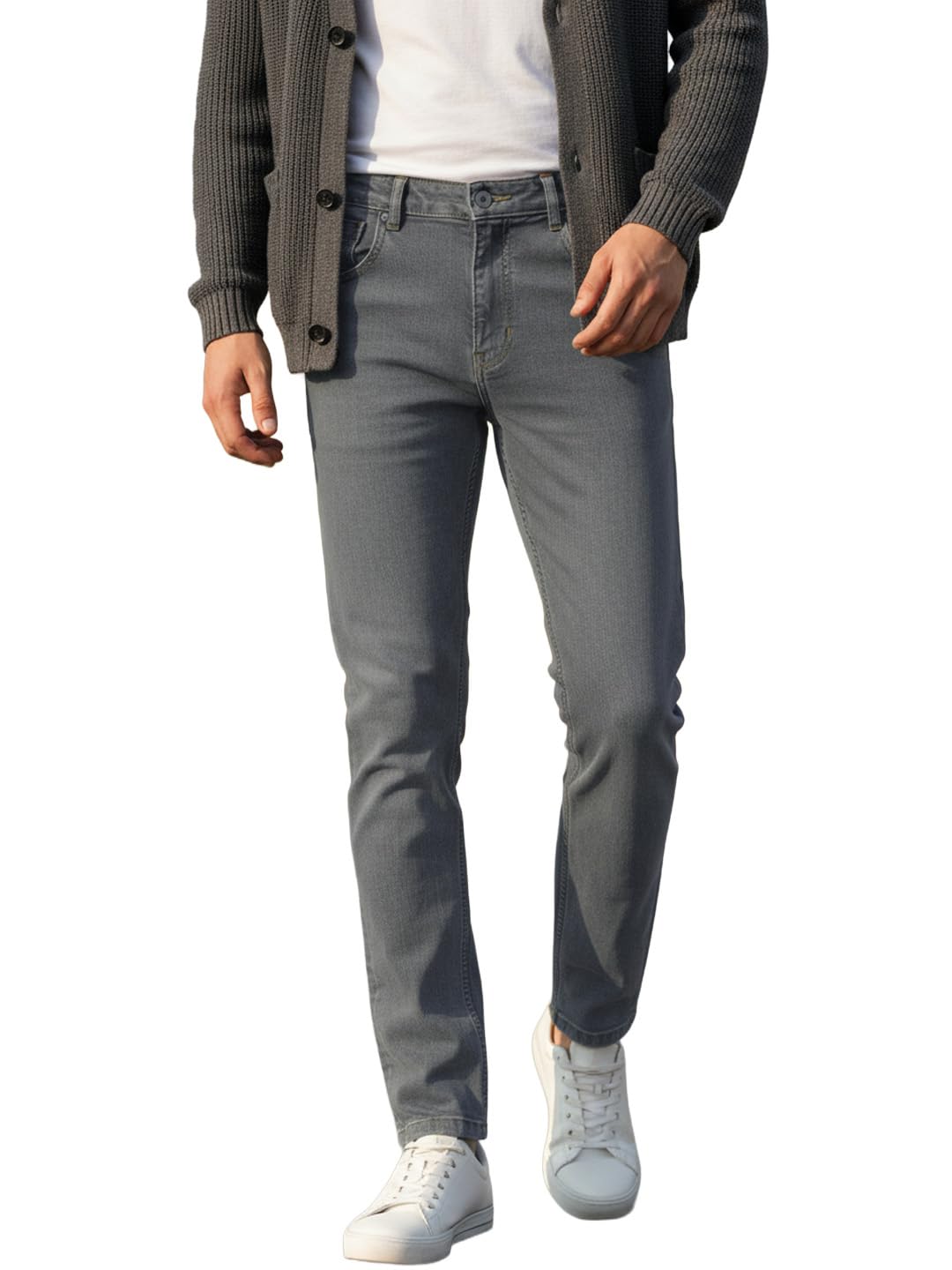 urbano fashion Men's Slim Fit Washed Denim Jeans Stretchable-picture-35
