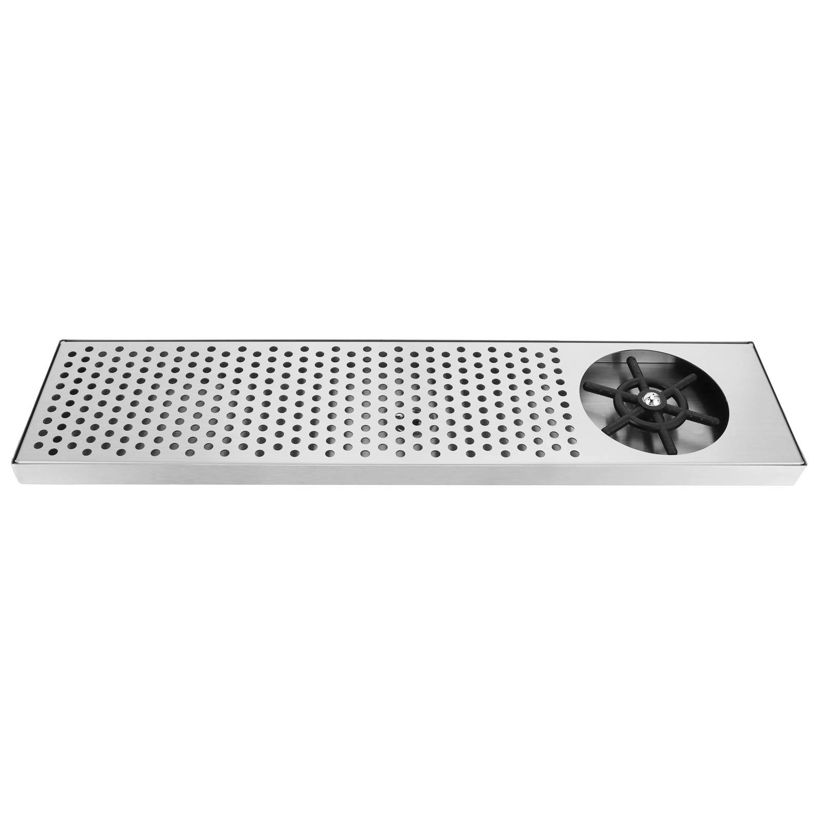 Lavavasos, Enjuagador de Vasos de Acero Inoxidable con Rociadores Laterales, Bandeja de Drenaje y Goteo, Enjuagador de Vasos para Fregadero de Cocina, Lavavasos Automático, Lavabotellas para Bar, Ac
