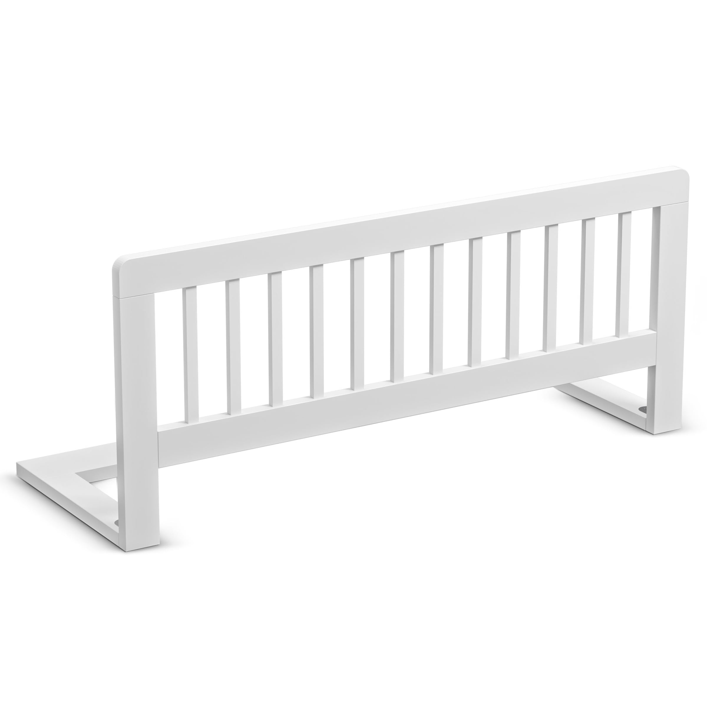 CADANI Kinder Bettgitter 90x40 cm klappbarer Rausfallschutz Massivholz weiß