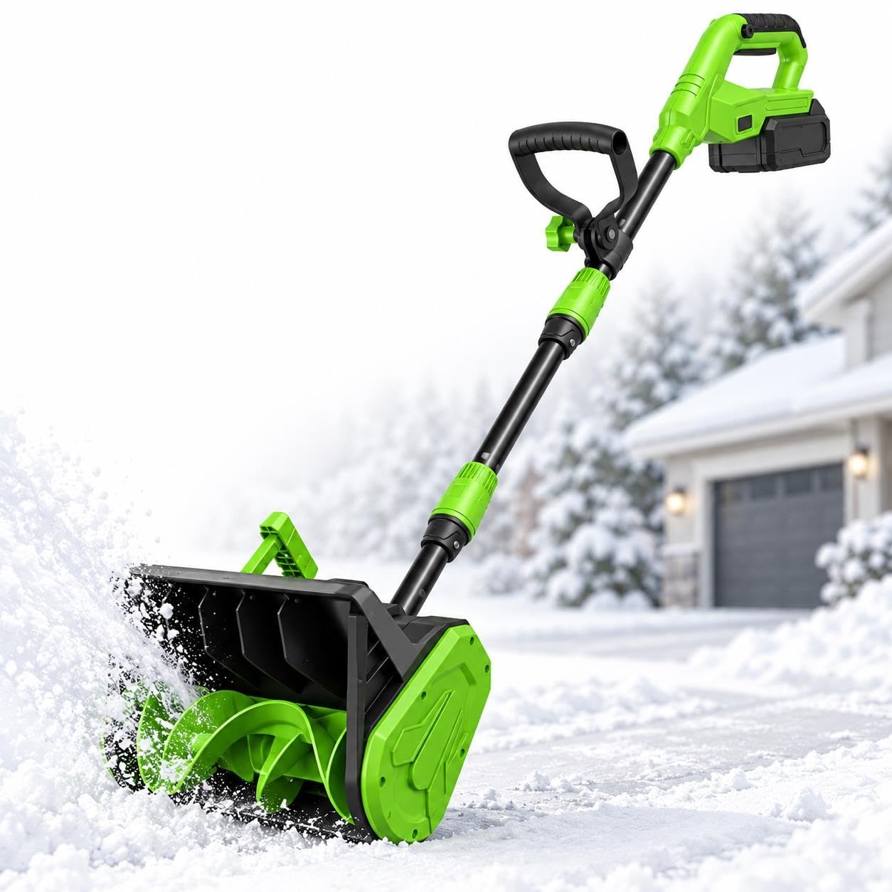 Pala De Nieve Plegable Portátil, Pala De Nieve Inalámbrica