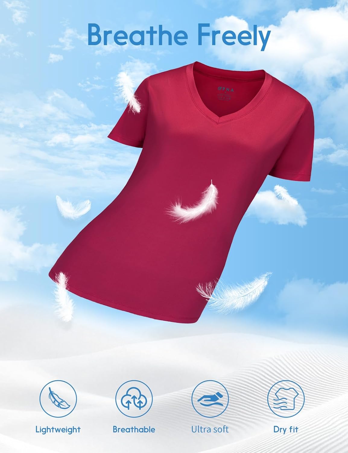 Opna Women's Short Sleeve Moisture Wicking Athletic Shirts - Image 4