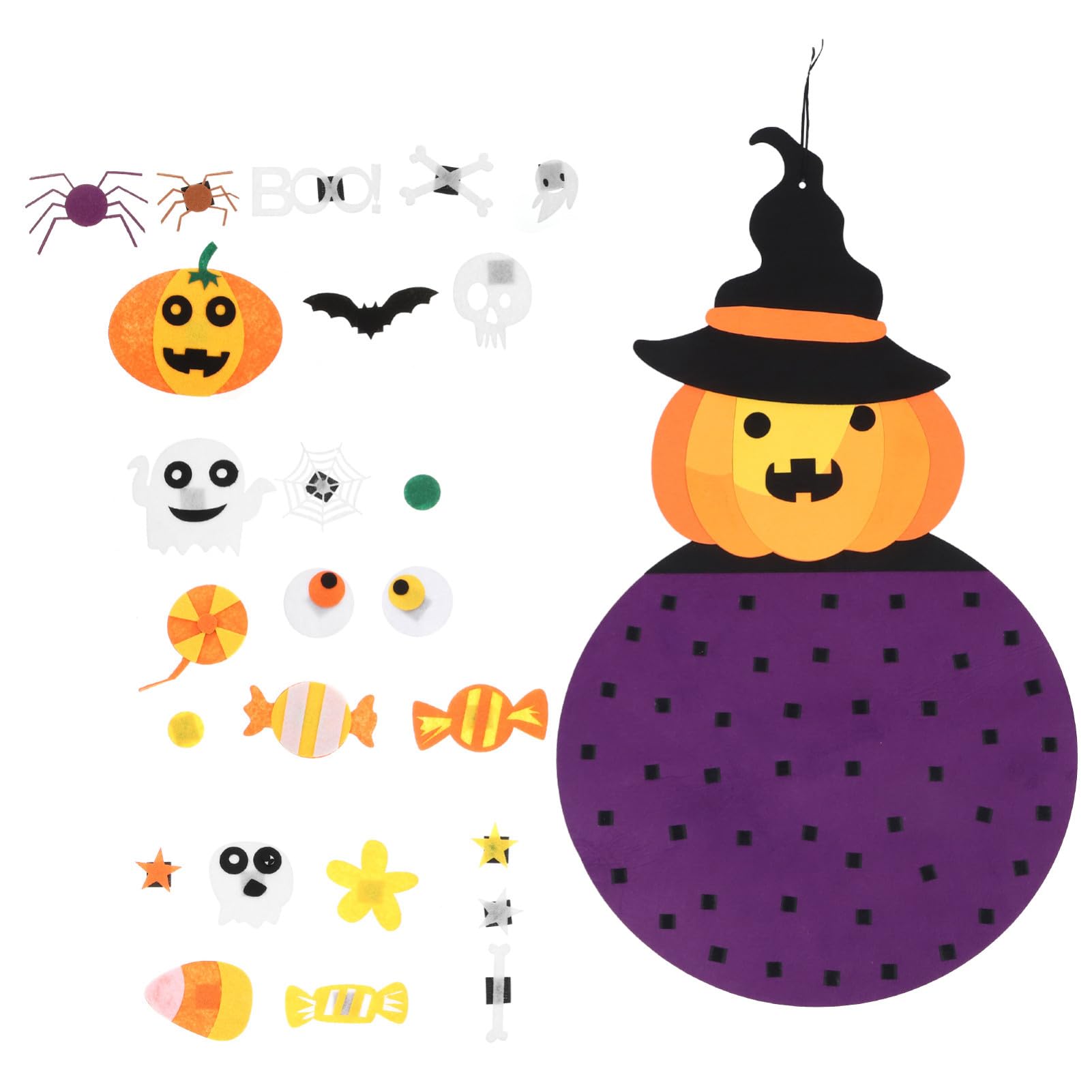 2pezzi Addobbo Di Halloween Feltro Con Ciondolo Forma Di Decorazione Adatta Per Feste e Interni Atmosfera Festiva Duratura e Unica Per La Tua Casa