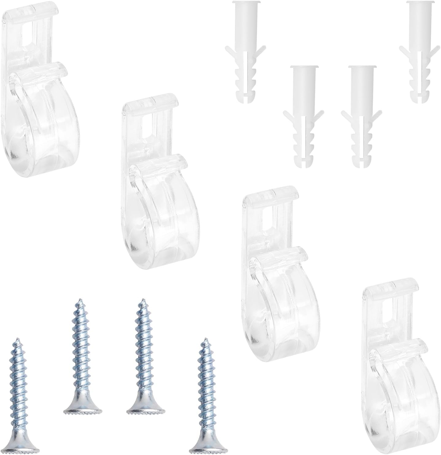 Vanyibro 4PCS Roman Blind P Clip,Child Safety Roller Blind Clips for