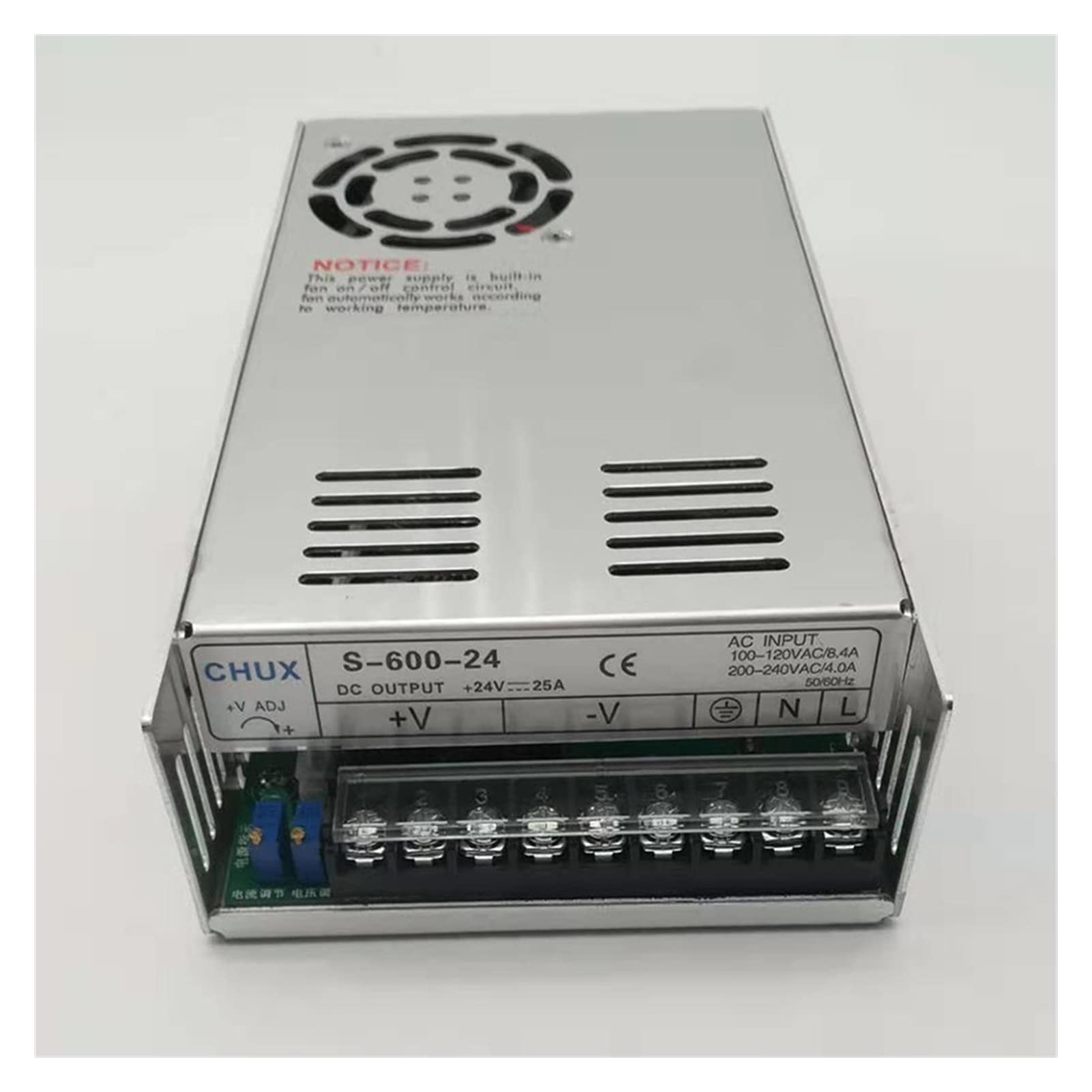 Alimentatore da Banco,Alimentatore da Laboratorio Alimentazione di commutazione 600W Tensione Regolabile e Corrente 0-12V 15V 24V 27V 36V 48 V 50V 60V 72V 80V 90V 100V 110V(0 48V 0 12.5A)