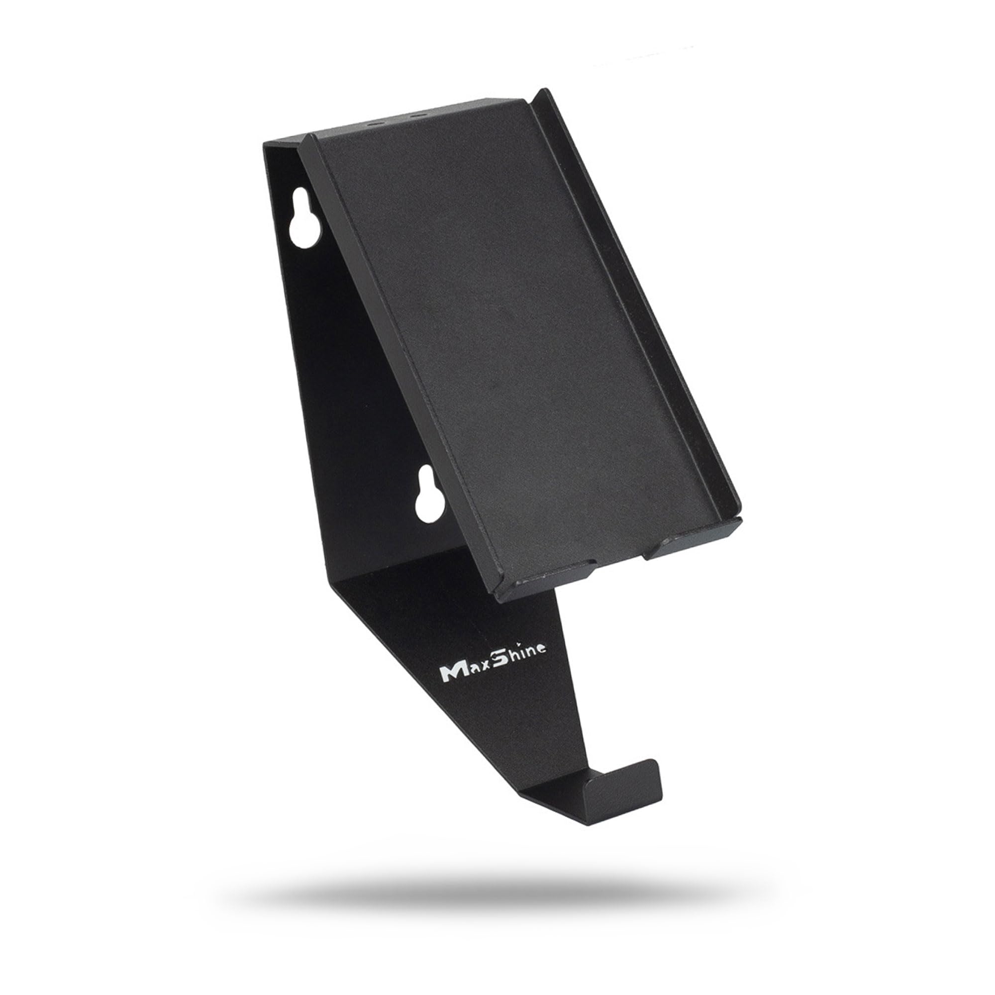 Maxshine Universal Phone & Headphone Holder | Wall-Mounted Organizer Rack for Garage & Mobile Detailing | Durable Anti-Corrosive Metal Hanger |