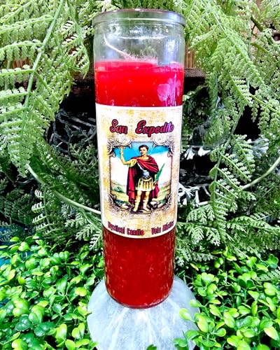 Saint Expedite Candle | Vela de San Expedito Spiritual Prayer Candle 7-Day Candle