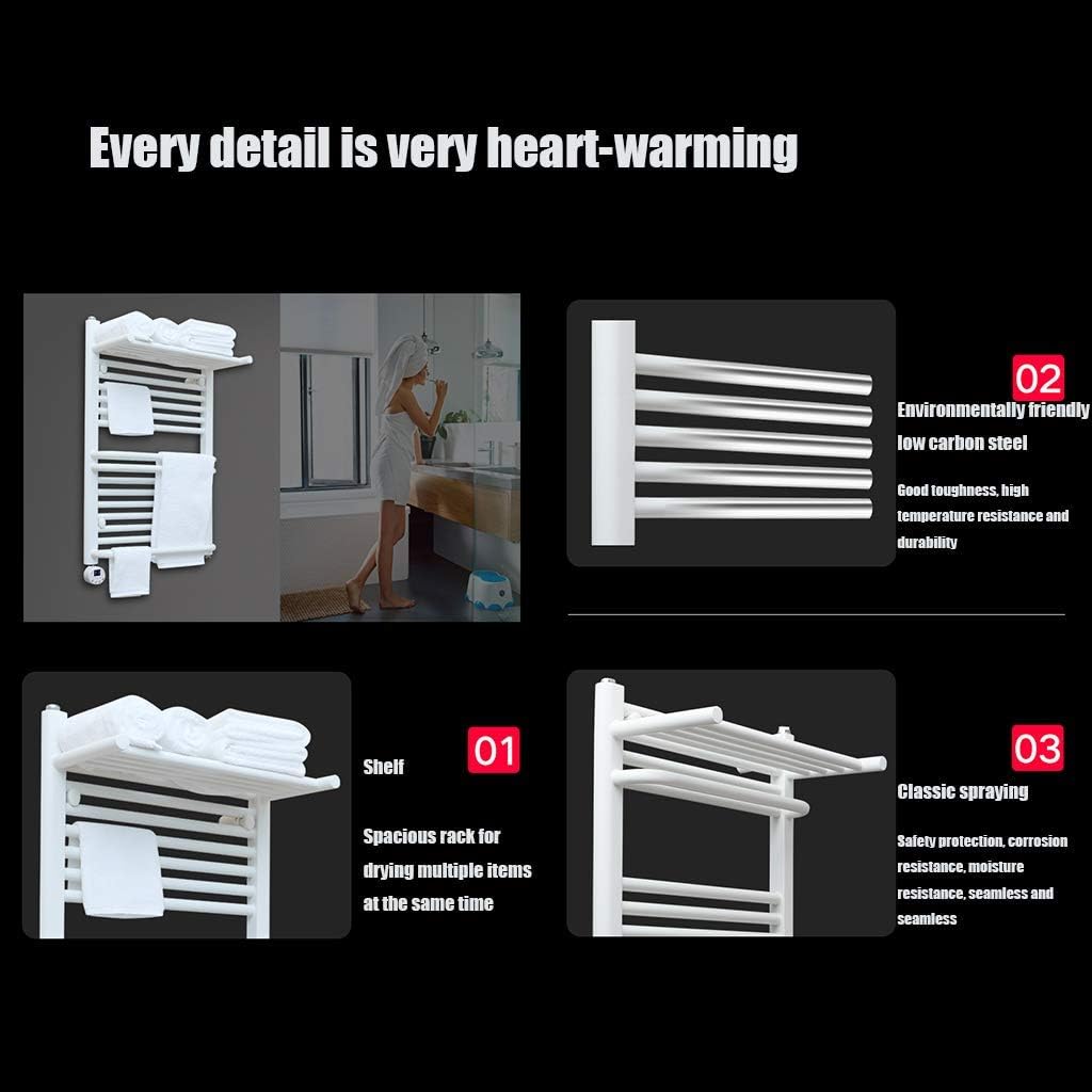 400w/600w Electric Towel Rack Household Bathroom Wall-Mounted Intelligent Constant Temperature Drying Rack Rack