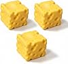 3 Pack Cheese Squishy Decor, Giant Cheese Stress Relief Desktop Ornament with Soft Inner Material, Jumbo Cheese Squishy Decoration for Office Desk Home Decor
