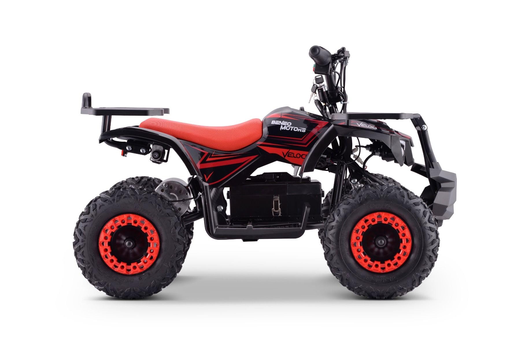 ATV - Mini-Quad pour Enfants Veloci Rouge - 800W 36V à partir de 3 ans