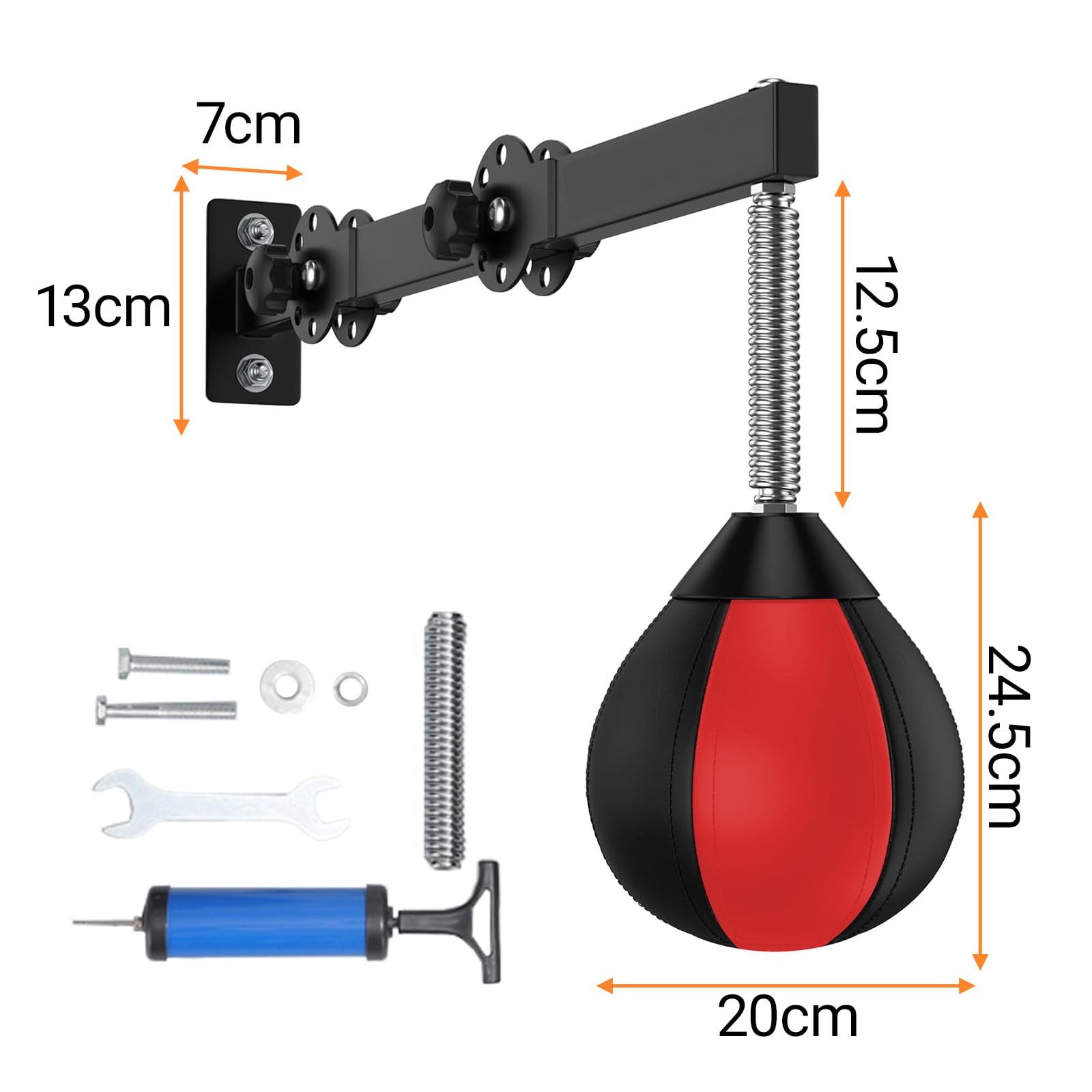 Punchingball, Boxbirne Hängend, Boxball für Speed Training, Punching Ball für Reflexe