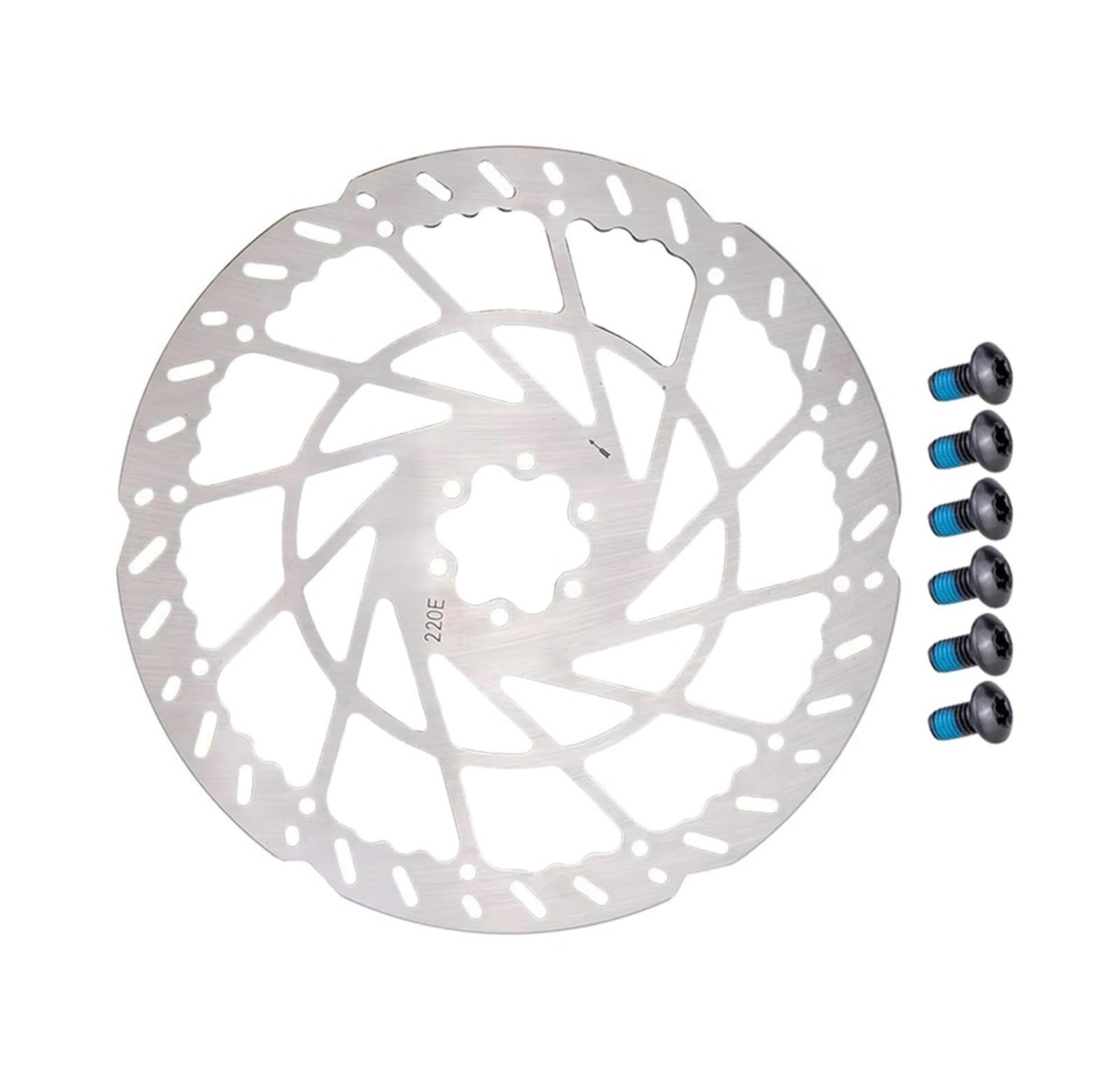 Disque De Frein Hydraulique Pour Vélo Électrique, 220 Mm, 140/160/180/203, 2,3 D'épaisseur, 6 Boulons, Acier Inoxydable Disques de frein pour moto(2pcs 180mm)