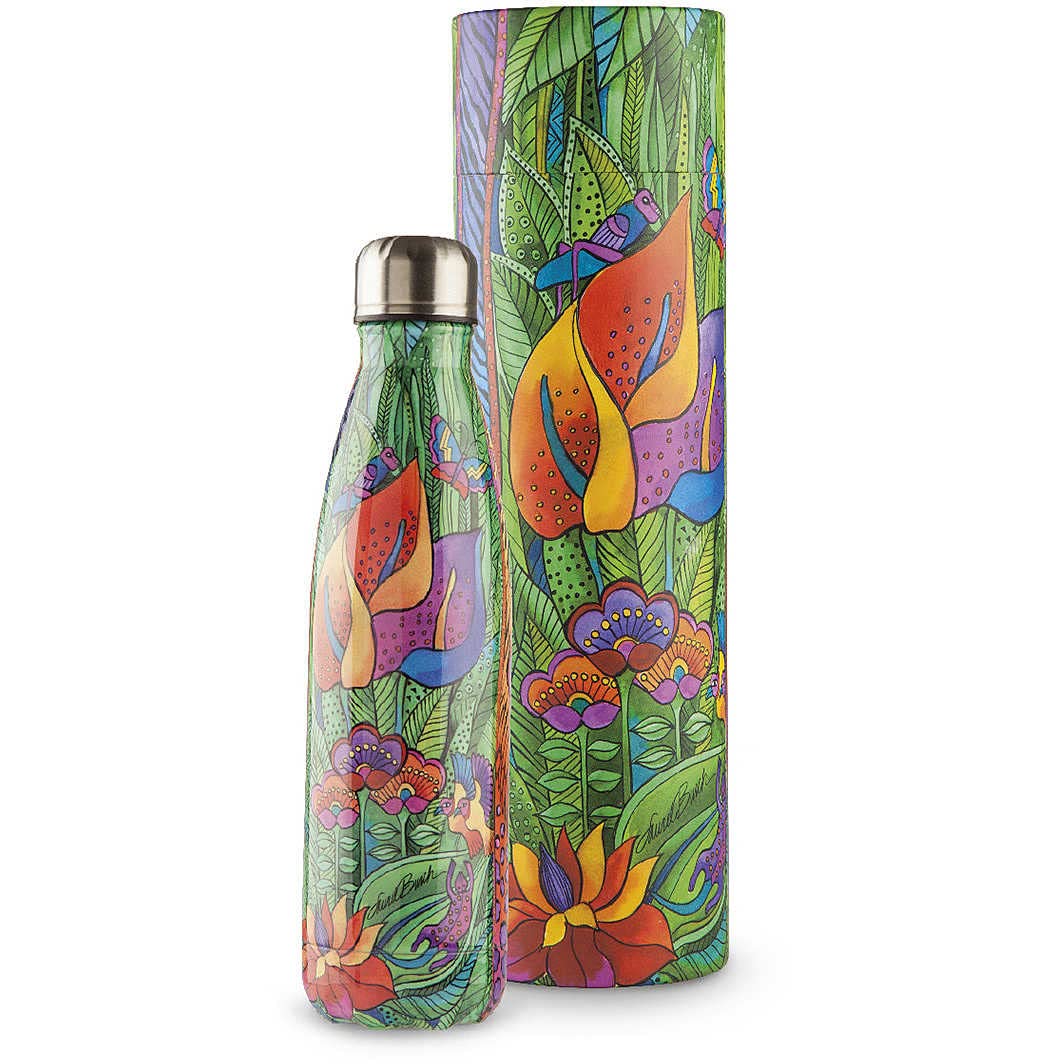 Egan Thermal Bottle L. Burch Jungle Song Orange ML.500 Bottle, Steel, Orange, Unique