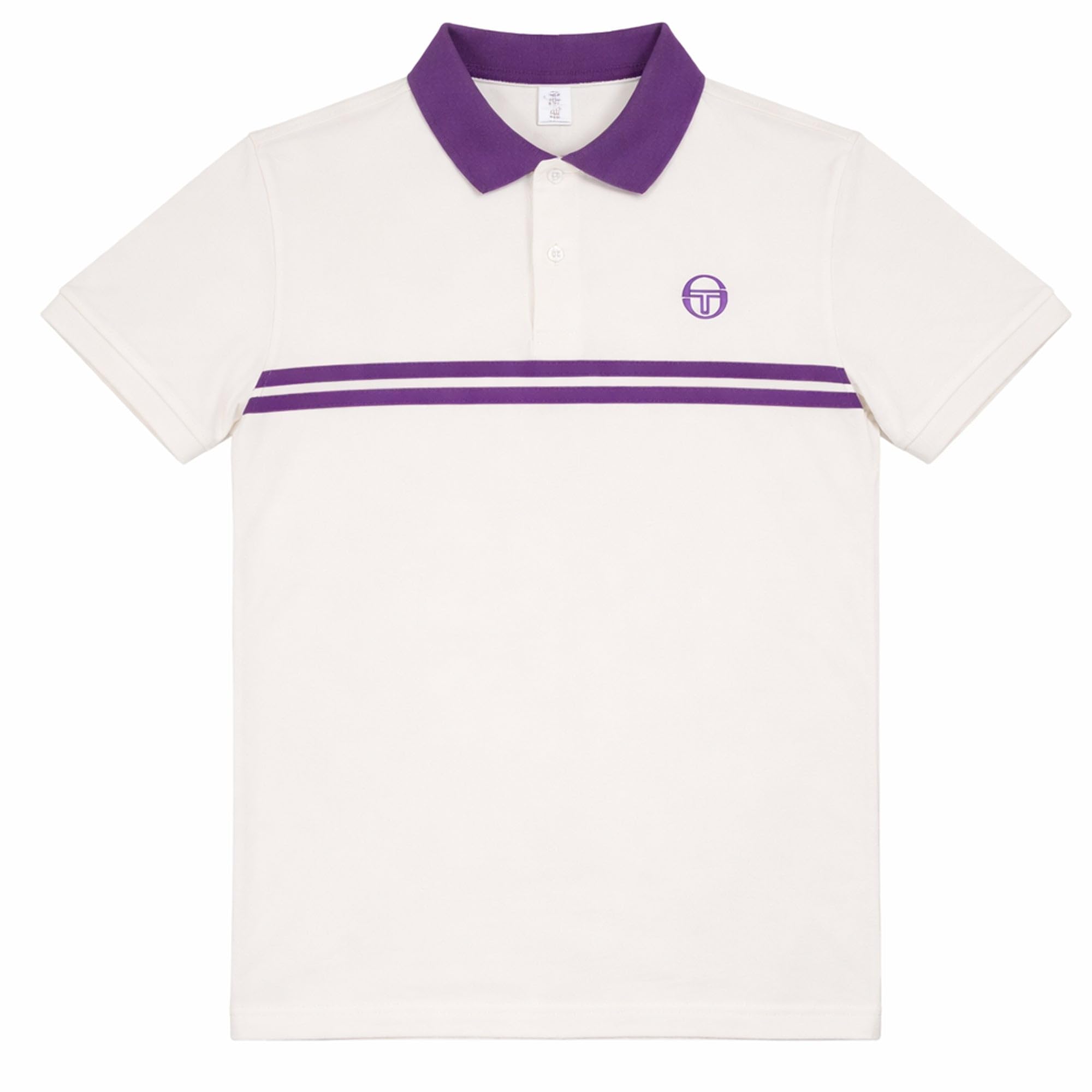 Sergio Tacchini Men's Gardenia/Pansy Supermac Polo Shirt