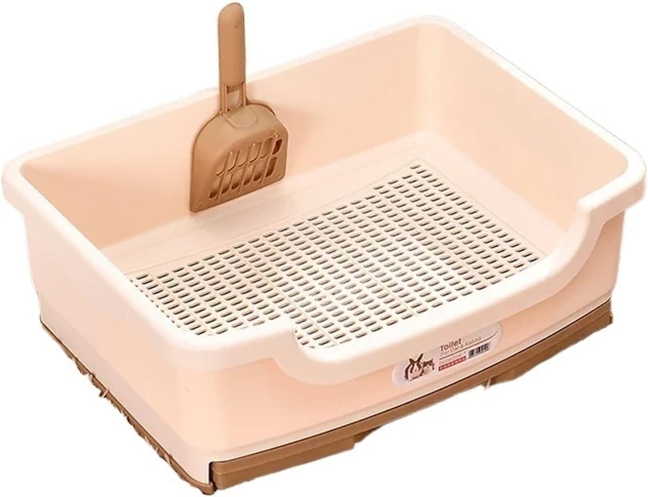 Drawer Style Pet Training Tray Anti-Splashing Toilet for Cats, Dogs & Rabbits(Beige)